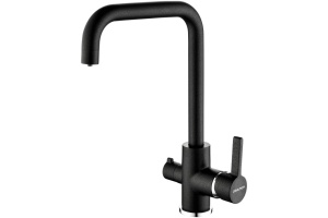 Смеситель Paulmark Logas для кухонной мойки, черный металлик Lo213021-418