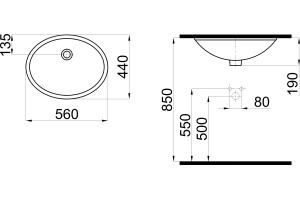 Раковина STWORKI 56 K0001-0566 - 2