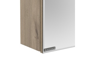 Зеркало-шкаф Aquaton Стоун 60 R с подсветкой светлое дерево - 3