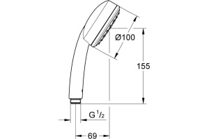 Душевая лейка Grohe Tempesta Cosmopolitan 26082002 - 2