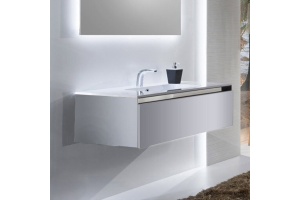 Комплект мебели Sanvit Кубэ-1 100 белый глянец - 2