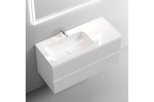 Тумба под раковину Sancos Snob T левая 99х44 белая - 3