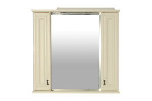 Лувр - 85 Зеркало с 2-мя шкафчиками, слоновая кость