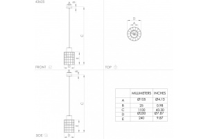Подвесной светильник Eglo ПРОМО Milligan 43625 - 3