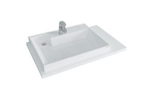 Раковина над стиральной машиной Санта Юпитер 90 L белый