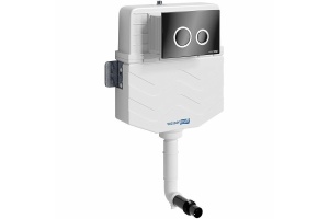 Смывной бачок скрытого монтажа Wasserkraft Aller кнопка смыва черный