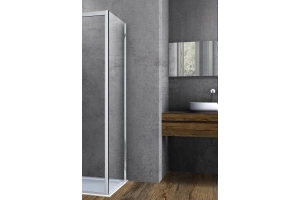 Боковая стенка Vincea Soft 90х195 хром стекло прозрачное