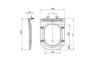 Сиденье для унитаза Esbano Gartez с системой микролифт, черный (ZAESUPGARTBM0801) - 2
