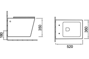 Унитаз подвесной SantiLine SL-5007MG с микролифтом, серый матовый - 3