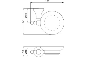 Мыльница Veragio Gialetta VR.GIL-6450.CR хром - 3
