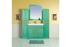Мебель для ванной Misty Vena 75 салатовая, патина - 2