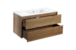 Тумба с раковиной Vincea Gio 100 светлое дерево - 2