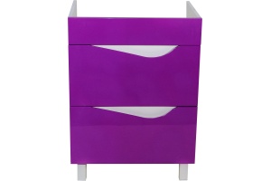 Тумба для комплекта Bellezza Эйфория 60 фиолетовая для раковины Квадро - 3