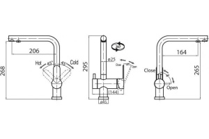 Смеситель BelBagno Tanaro TAN LACM CRM для кухонной мойки - 2