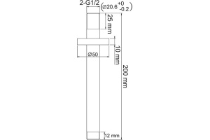 Кронштейн для верхнего душа Wasserkraft Abens A151 - 2