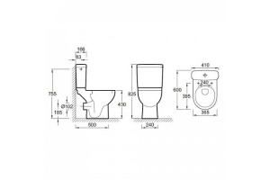 Чаша для унитаза-компакта Jacob Delafon Odeon Up 18557К - 3