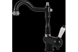 Смеситель для кухни Rav Slezak Labe черный матовый - хром