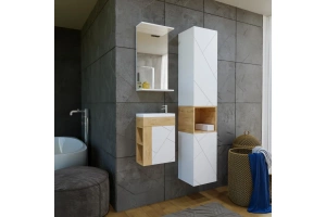 Зеркало Бриклаер Кристалл 40 белое (4627125415845) - 3