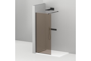 Душевая перегородка Cezares Liberta-L-1-80-BR-NERO