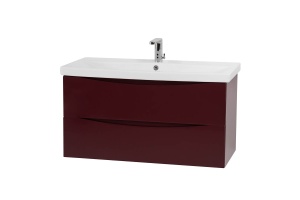 Комплект мебели BelBagno Marino-Cer 80 бордовый  - 3