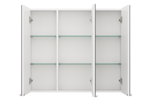 Зеркало-шкаф Misty Аура 90 белый - 2