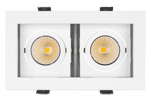Встраиваемый светодиодный светильник Arlight CL-Kardan-S180x102-2x9W Warm 024127 - 2