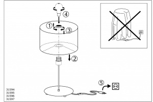 Настольная лампа Eglo Pasteri 31594 - 3
