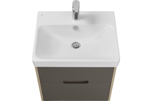 Тумба под раковину Aquaton Оливия 55 светлое дерево-серый