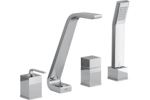 Смеситель Webert Wolo WO850701015 на борт ванны, хром