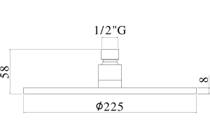 Верхний душ Paffoni Master ZSOF074ST - 2