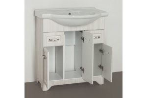 Тумба с раковиной Style Line Олеандр-2 75 Люкс, рельеф пастель - 2