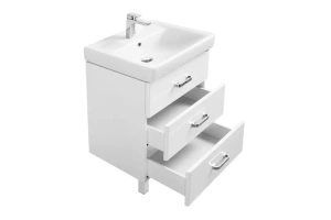 Тумба с раковиной напольная Aquaton Америна 60 белый - 3