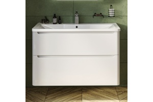 Тумба с раковиной STWORKI Монтре 100 белая