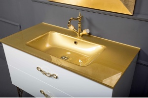 Раковина-столешница Armadi Art NeoArt 110 золото - 2