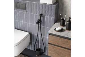 Гигиенический душ Wasserkraft со смесителем черный матовый - 3