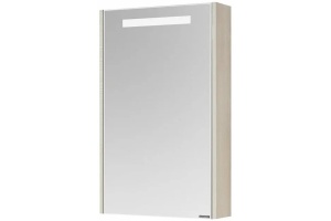 Зеркало-шкаф Aquaton Верди 50 с подсветкой белый-светлое дерево