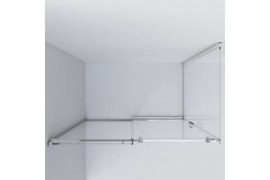 Душевой уголок Vincea Como 120х100 хром стекло прозрачное - 2