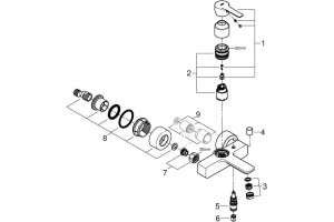 Смеситель Grohe Lineare New 33849001 для ванны с душем - 3