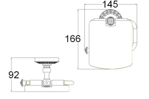 Держатель туалетной бумаги Zorg Antic AZR 08 SL - 2