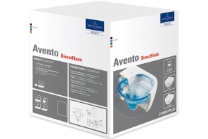 Унитаз подвесной Villeroy & Boch Avento 5656HR01 alpin, безободковый - 2