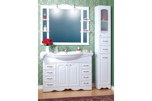 Тумба с раковиной Бриклаер Анна 120 белая - 2