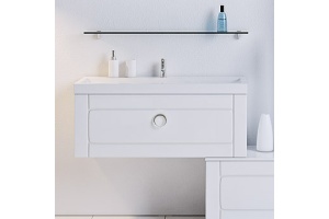 Тумба с раковиной Aqwella 5 stars Инфинити 100 белая