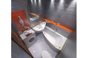 Акриловая ванна STWORKI Лунд 150х75, R - 2