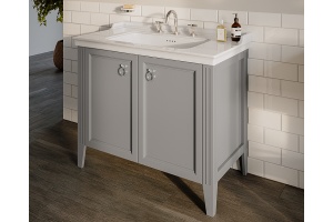 Тумба с раковиной VitrA Valarte 80 серая матовая - 2