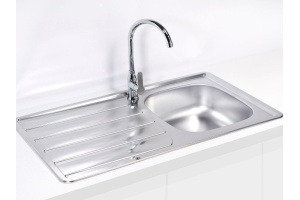 Мойка ZOOM MAXIM 30 SAT-90 860X500 в компл. с сифоном 1130551, - 2