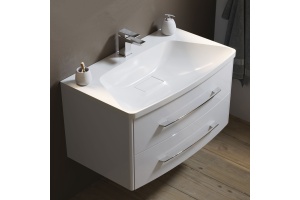 Тумба для комплекта Aqwella 5 stars Neringa белая, подвесная, 2 ящика - 2