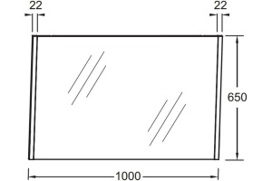 EB1837RU-P6 зеркало SHERWOOD /100/ (натуральный дуб) - 2