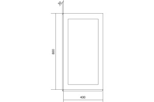 Зеркало Бриклаер Вега 40 с подсветкой - 3