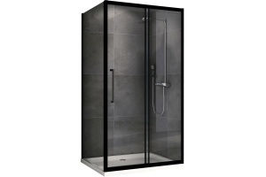 Душевой уголок ABBER Schwarzer Diamant 100х90 профиль черный (AG30100BH-S90B)