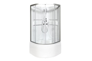 Душевая кабина Deto L 100х100 без крыши, хром (L610N) - 2